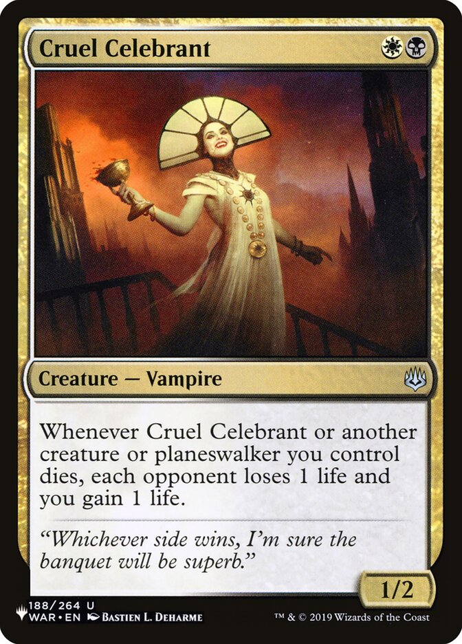 Cruel Celebrant [The List] | Enigma On Main