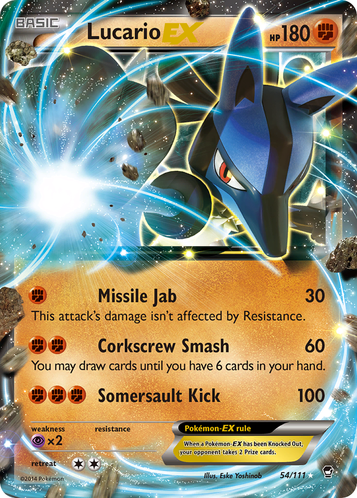 Lucario EX (54/111) [XY: Furious Fists] | Enigma On Main