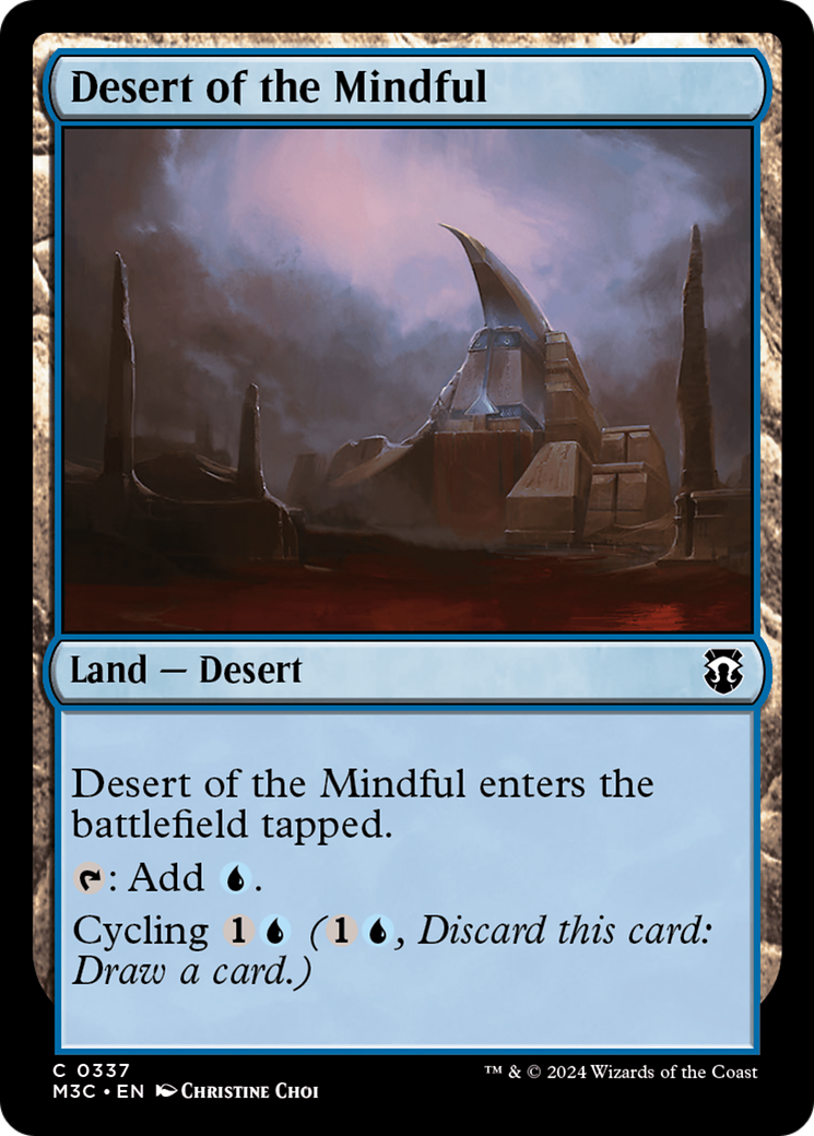Desert of the Mindful (Ripple Foil) [Modern Horizons 3 Commander] | Enigma On Main