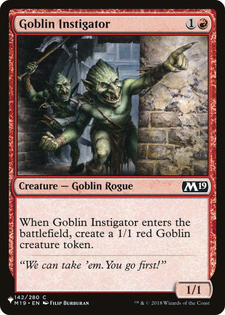 Goblin Instigator [The List] | Enigma On Main