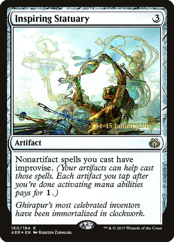 Inspiring Statuary [Aether Revolt Prerelease Promos] | Enigma On Main