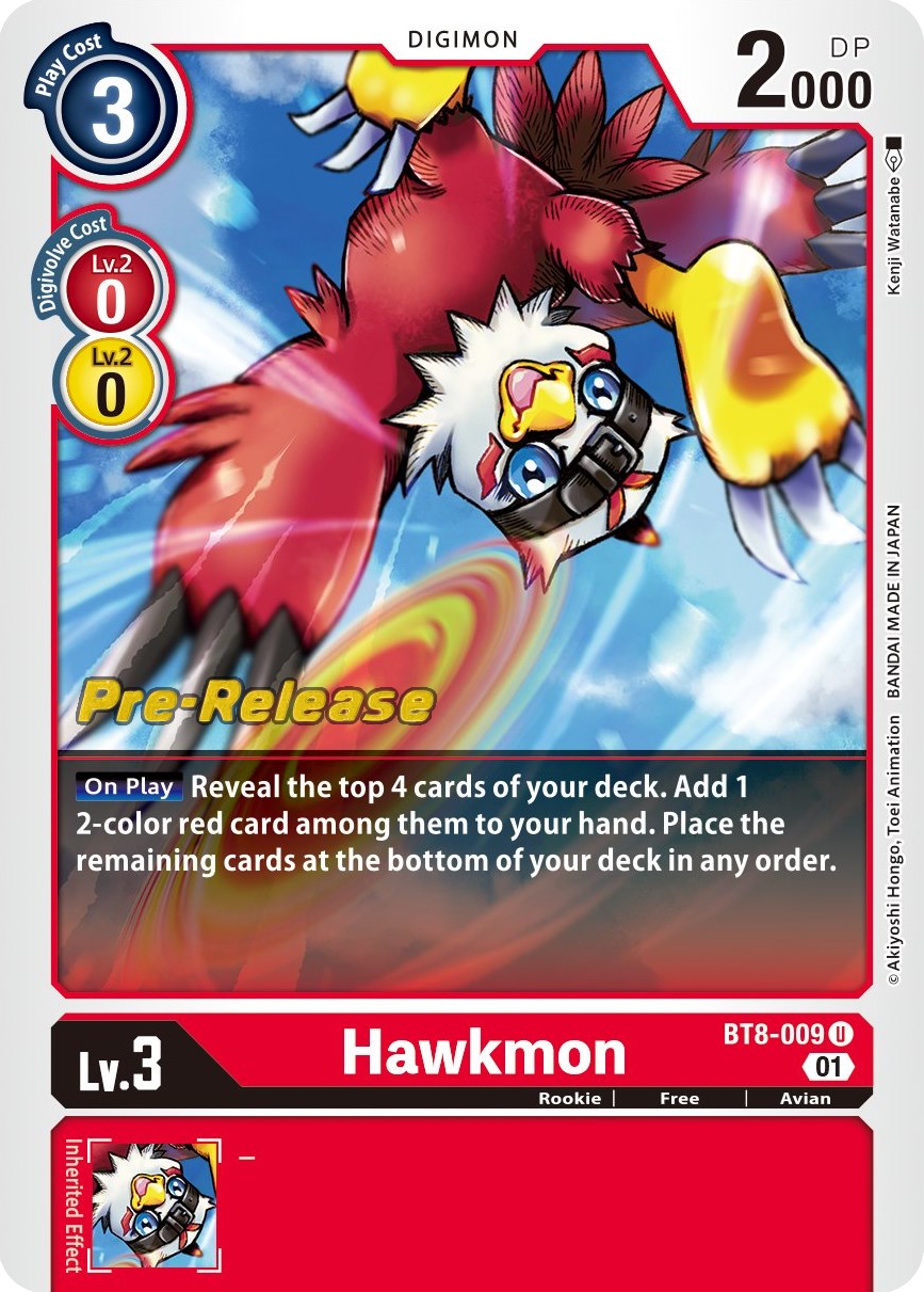 Hawkmon [BT8-009] [New Awakening Pre-Release Cards] | Enigma On Main