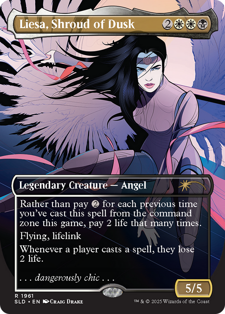 Liesa, Shroud of Dusk (Rainbow Foil) [Secret Lair Drop Series] | Enigma On Main