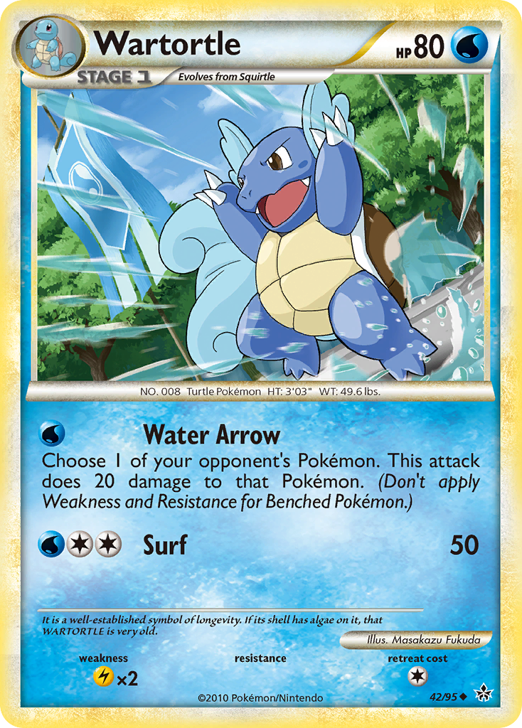 Wartortle (42/95) [HeartGold & SoulSilver: Unleashed] | Enigma On Main