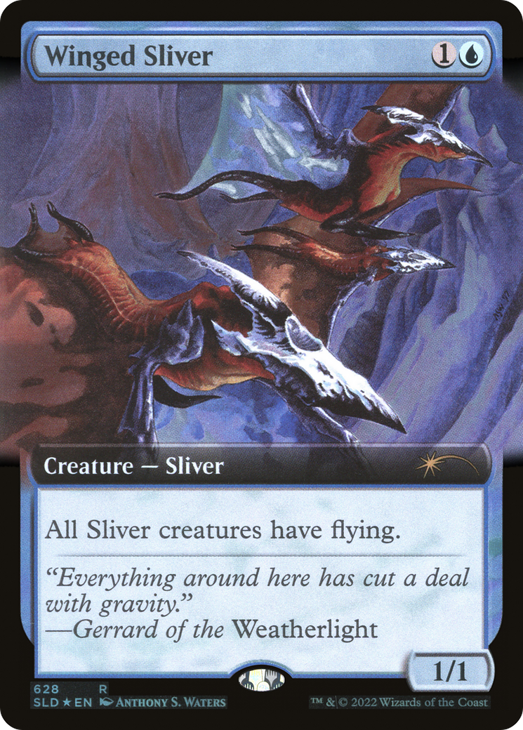 Winged Sliver (Extended Art) [Secret Lair Drop Promos] | Enigma On Main