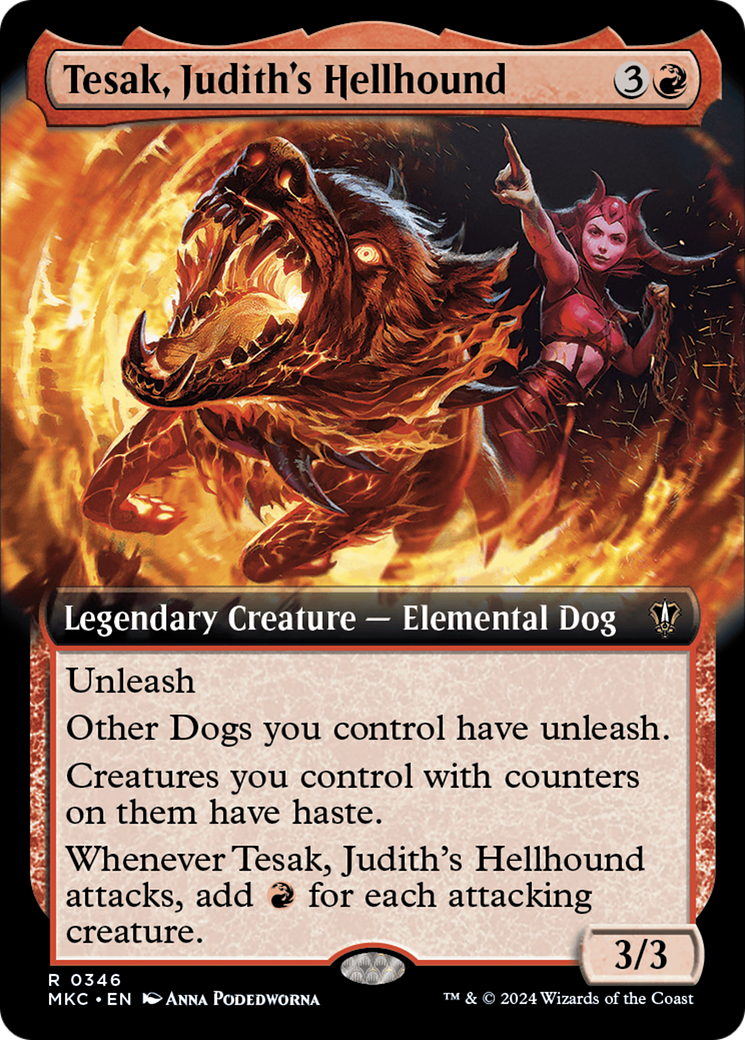 Tesak, Judith's Hellhound (Extended Art) [Murders at Karlov Manor Commander] | Enigma On Main