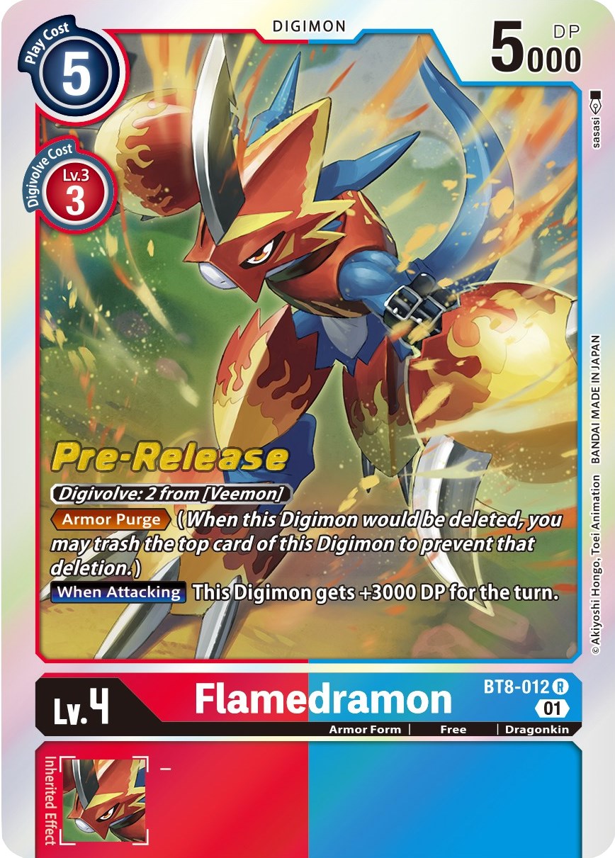 Flamedramon [BT8-012] [New Awakening Pre-Release Cards] | Enigma On Main