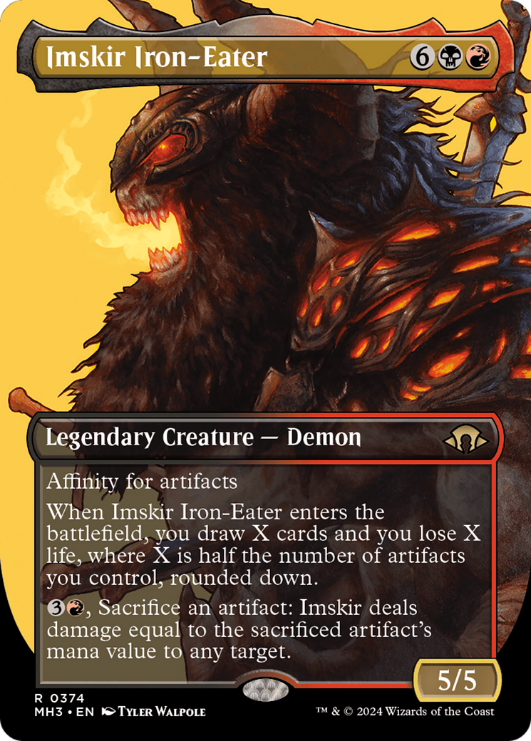 Imskir Iron-Eater (Borderless) [Modern Horizons 3] | Enigma On Main