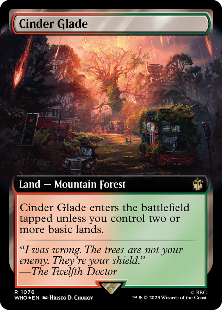 Cinder Glade (Extended Art) (Surge Foil) [Doctor Who] | Enigma On Main