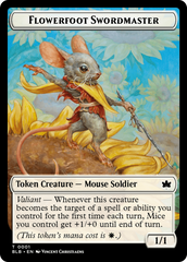 Rabbit // Flowerfoot Swordmaster Double-Sided Token [Bloomburrow Tokens] | Enigma On Main