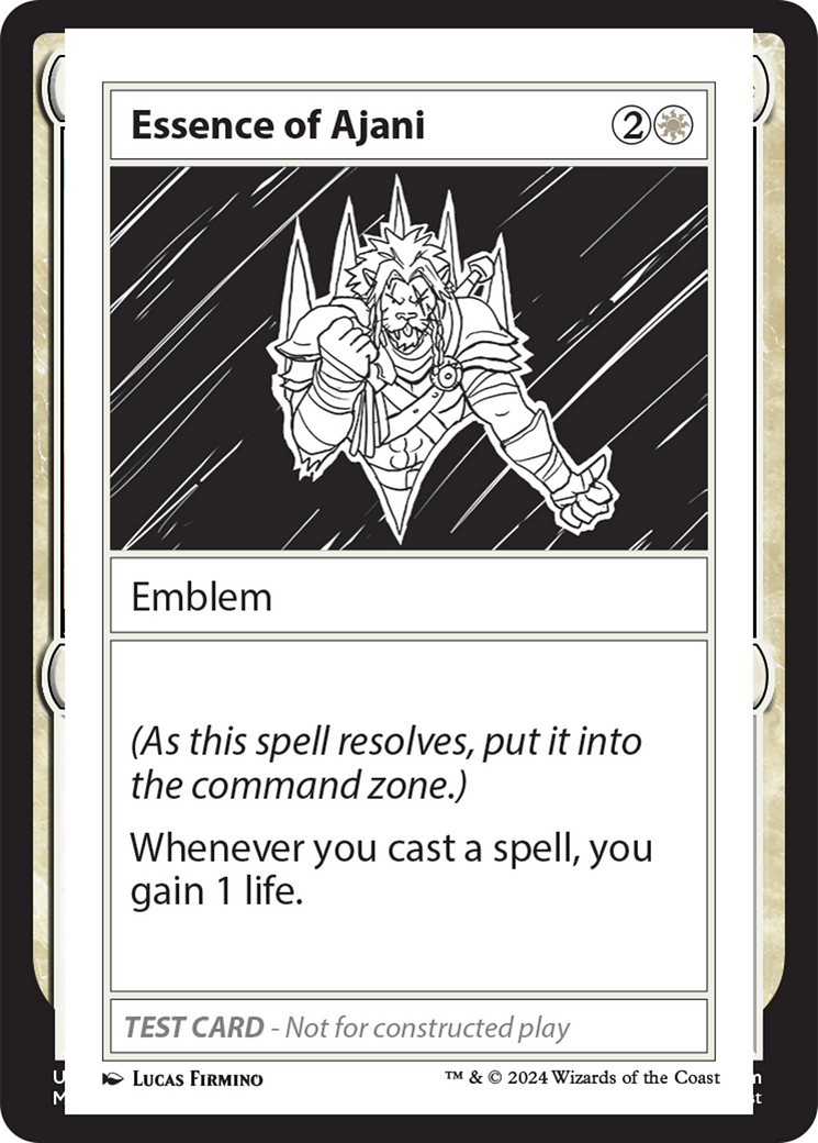 Essence of Ajani [Mystery Booster 2 Playtest Cards] | Enigma On Main