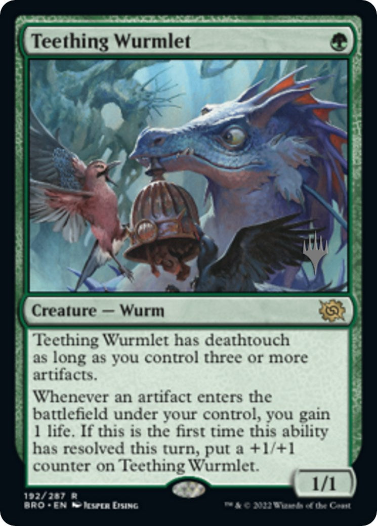 Teething Wurmlet (Promo Pack) [The Brothers' War Promos] | Enigma On Main