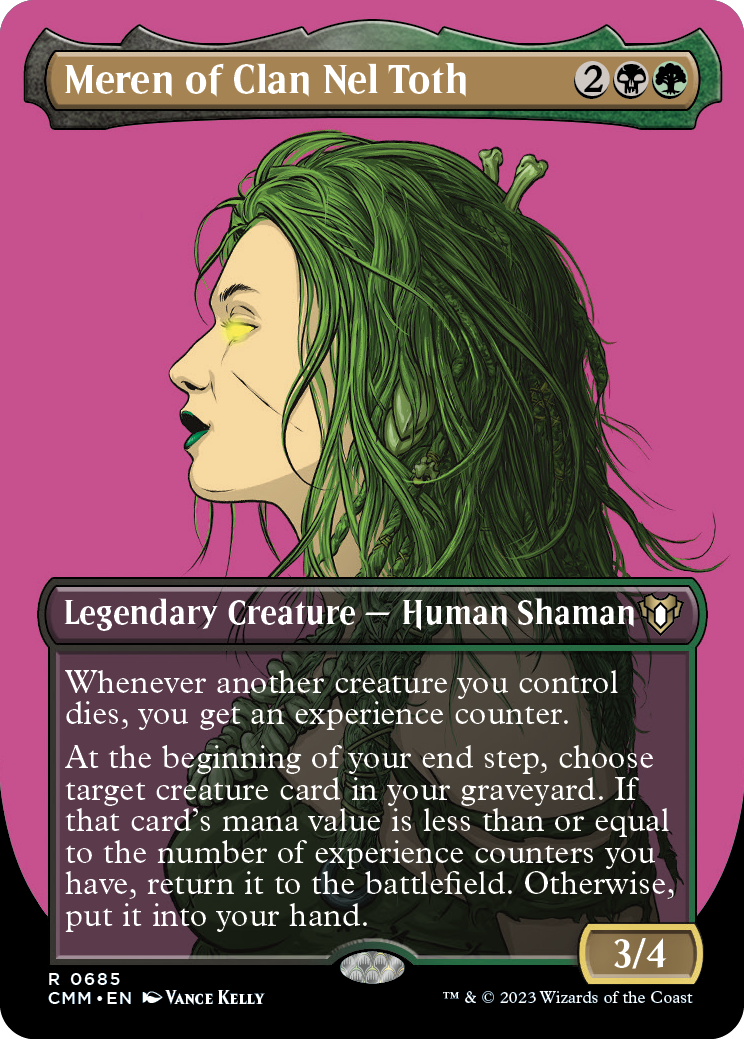 Meren of Clan Nel Toth (Borderless Profile) [Commander Masters] | Enigma On Main