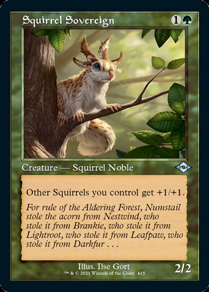 Squirrel Sovereign (Retro Foil Etched) [Modern Horizons 2] | Enigma On Main