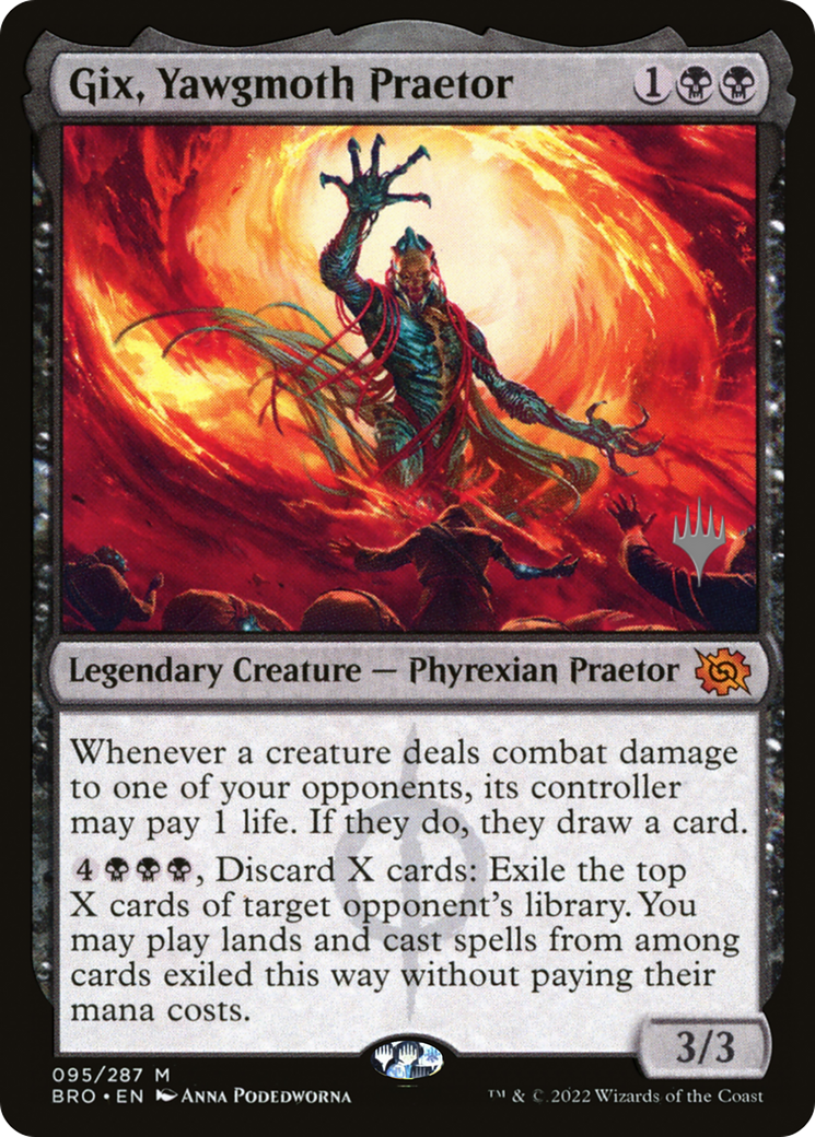 Gix, Yawgmoth Praetor (Promo Pack) [The Brothers' War Promos] | Enigma On Main