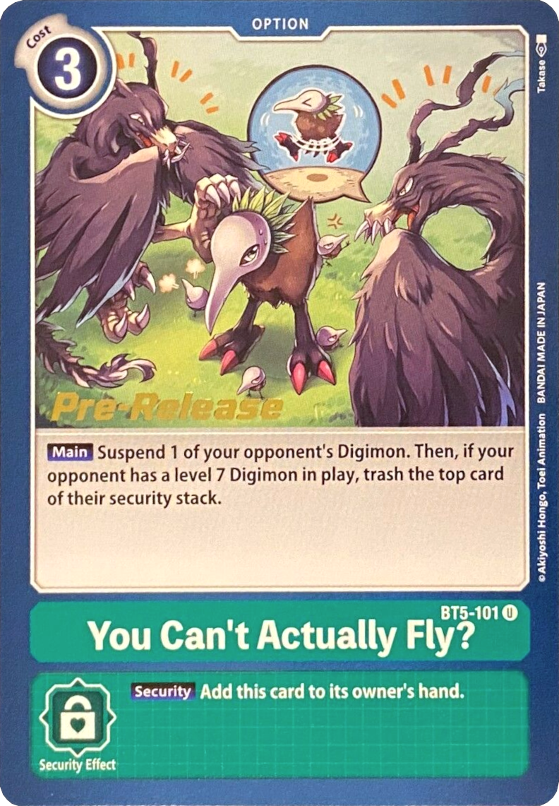 You Can't Actually Fly? [BT5-101] [Battle of Omni Pre-Release Promos] | Enigma On Main