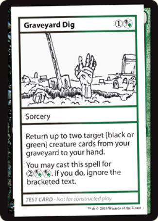 Graveyard Dig (2021 Edition) [Mystery Booster Playtest Cards] | Enigma On Main