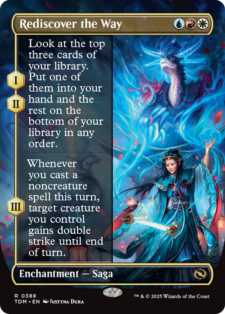Rediscover the Way (Borderless) [Tarkir: Dragonstorm] | Enigma On Main