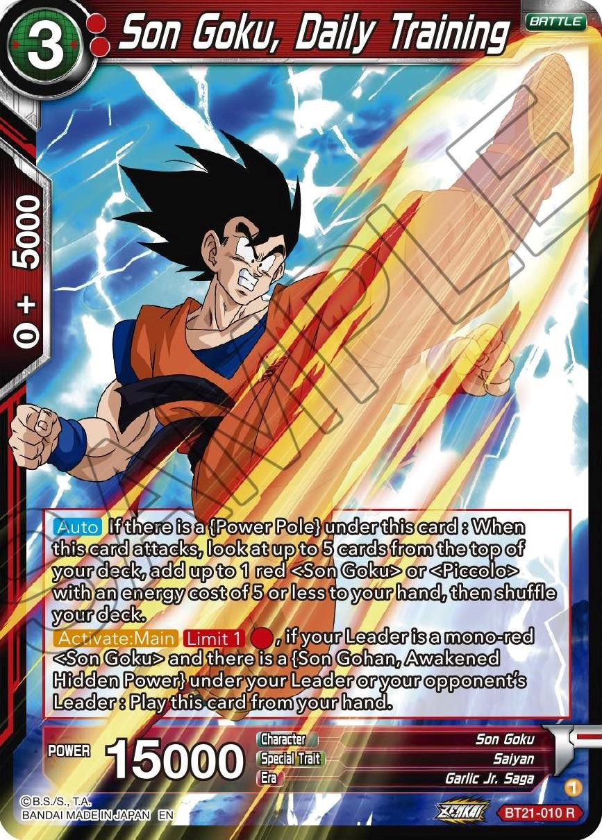 Son Goku, Daily Training (BT21-010) [Wild Resurgence] | Enigma On Main