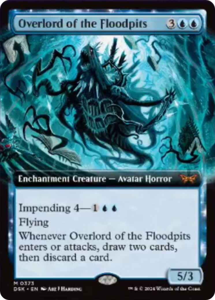 Overlord of the Floodpits (Extended Art) [Duskmourn: House of Horror] | Enigma On Main