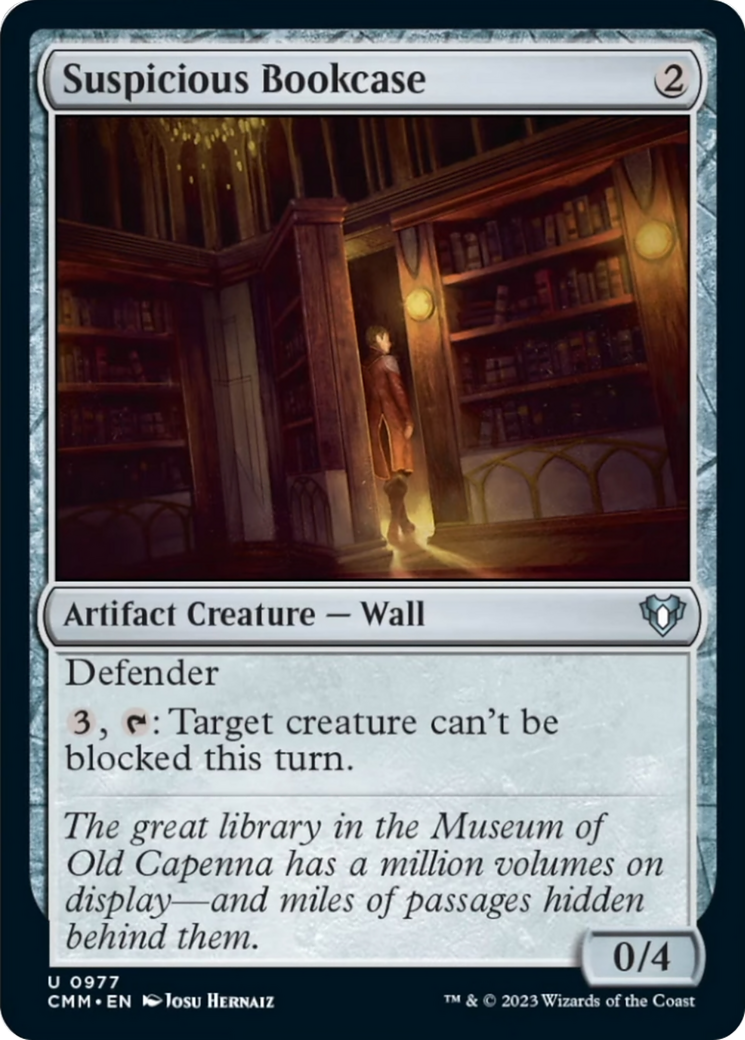 Suspicious Bookcase [Commander Masters] | Enigma On Main