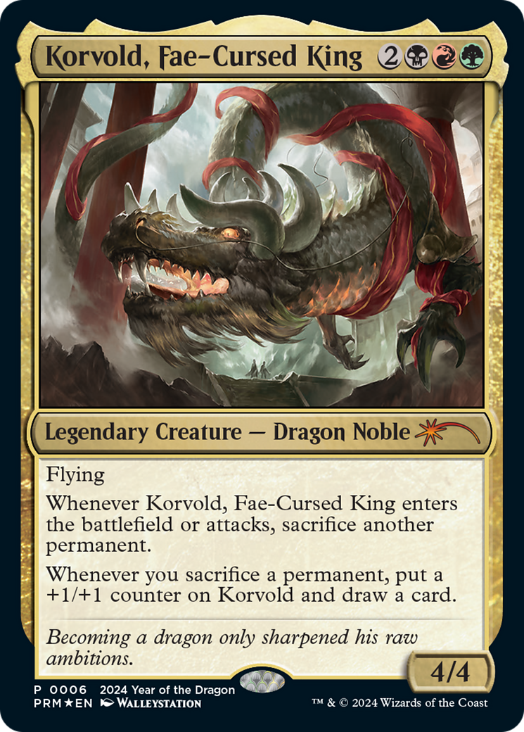 Korvold, Fae-Cursed King (Year of the Dragon 2024) [Standard Showdown Promos] | Enigma On Main