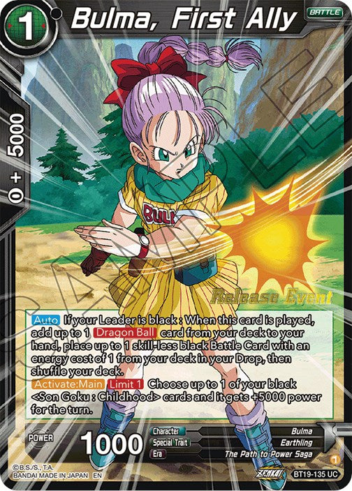 Bulma, First Ally (Fighter's Ambition Holiday Pack) (BT19-135) [Tournament Promotion Cards] | Enigma On Main