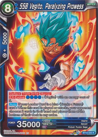 SSB Vegito, Paralyzing Prowess (BT10-045) [Rise of the Unison Warrior 2nd Edition] | Enigma On Main