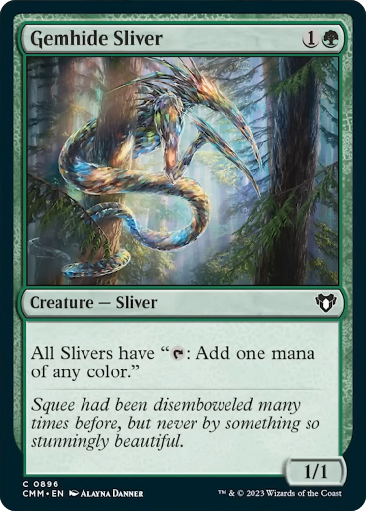 Gemhide Sliver [Commander Masters] | Enigma On Main