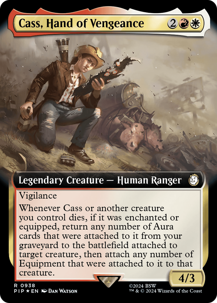 Cass, Hand of Vengeance (Extended Art) (Surge Foil) [Fallout] | Enigma On Main