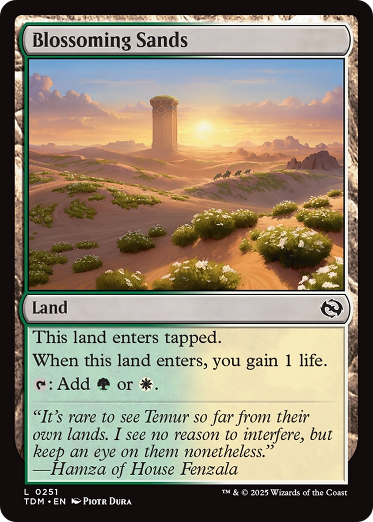 Blossoming Sands [Tarkir: Dragonstorm] | Enigma On Main