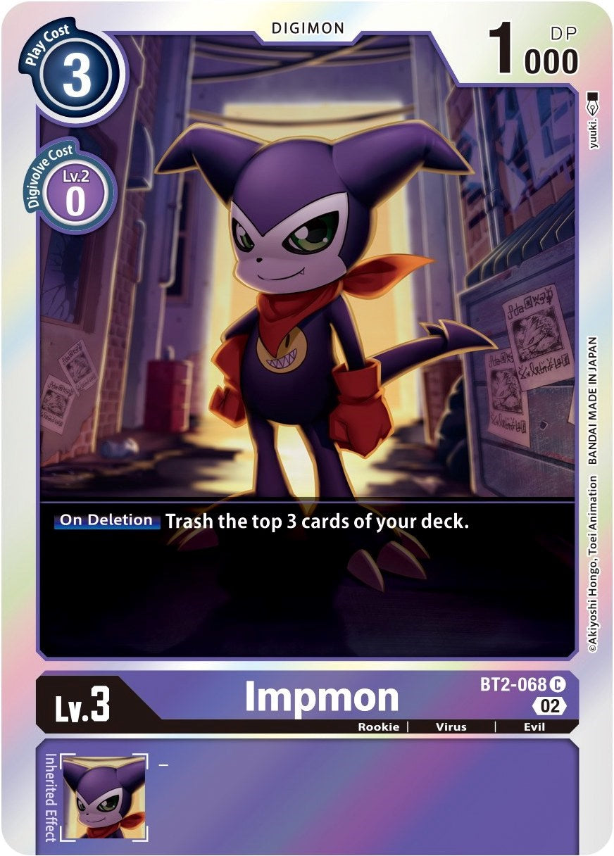 Impmon [BT2-068] (Alternate Art) [Starter Deck: Beelzemon Advanced Deck Set] | Enigma On Main