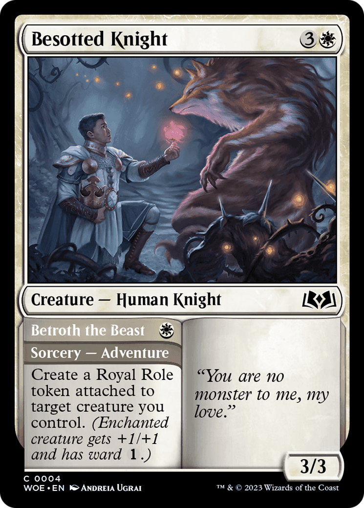 Besotted Knight // Betroth the Beast [Wilds of Eldraine] | Enigma On Main