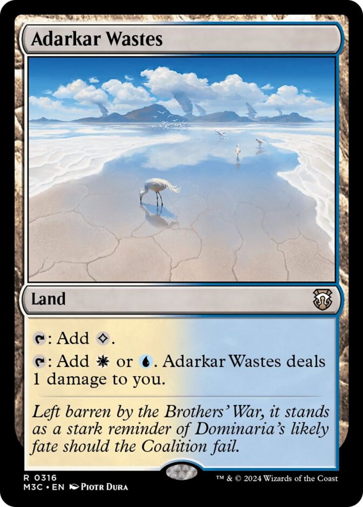 Adarkar Wastes (Ripple Foil) [Modern Horizons 3 Commander] | Enigma On Main