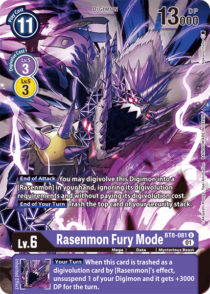 Rasenmon: Fury Mode [BT8-081] [New Awakening] | Enigma On Main