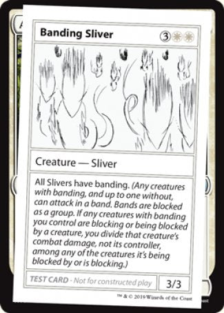 Banding Sliver (2021 Edition) [Mystery Booster Playtest Cards] | Enigma On Main