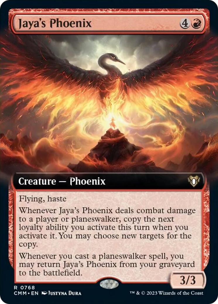 Jaya's Phoenix (Extended Art) [Commander Masters] | Enigma On Main