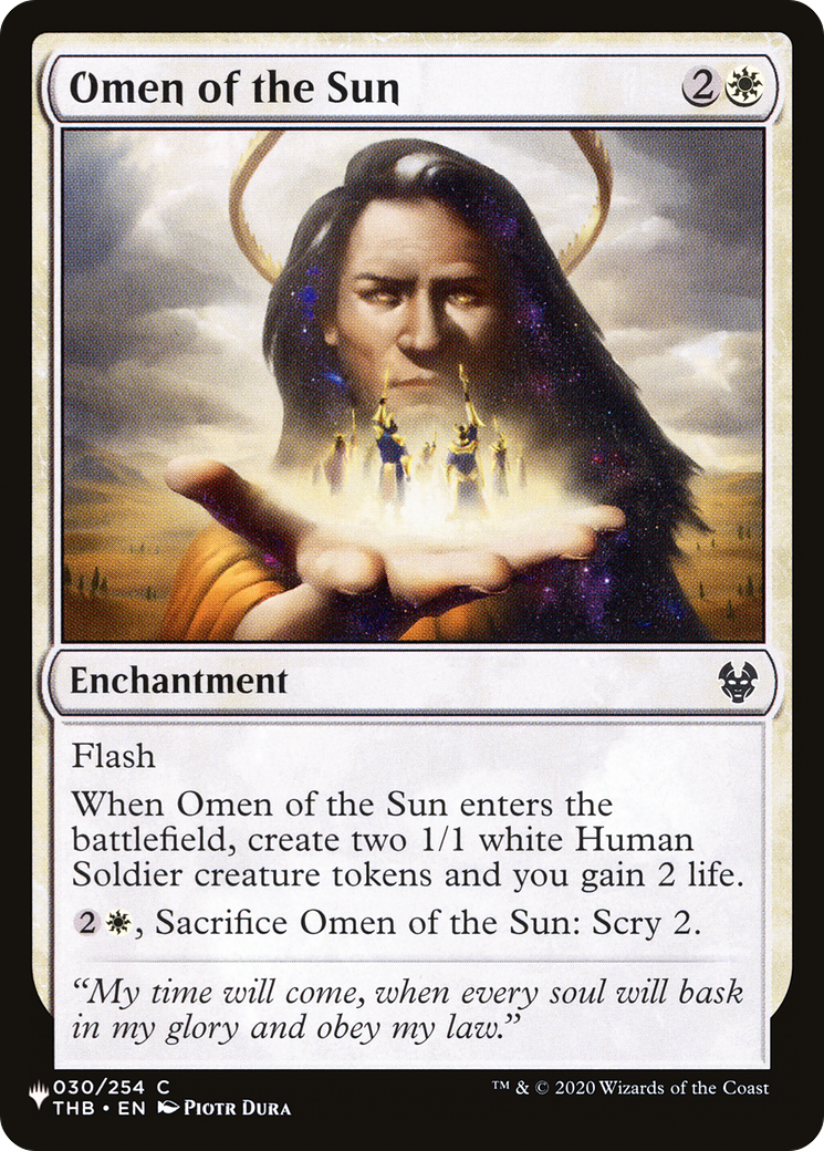 Omen of the Sun [The List] | Enigma On Main