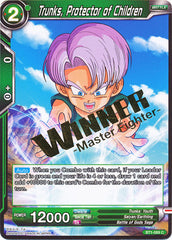 Trunks, Protector of Children (Winner Stamped) (BT1-069) [Tournament Promotion Cards] | Enigma On Main