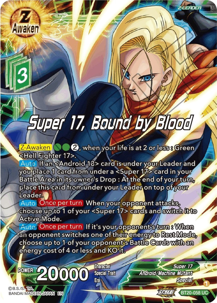 Super 17, Bound by Blood (BT20-058) [Power Absorbed] | Enigma On Main