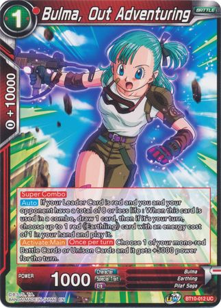 Bulma, Out Adventuring (BT10-012) [Rise of the Unison Warrior 2nd Edition] | Enigma On Main