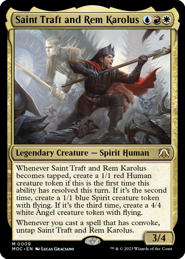 Saint Traft and Rem Karolus [March of the Machine Commander] | Enigma On Main