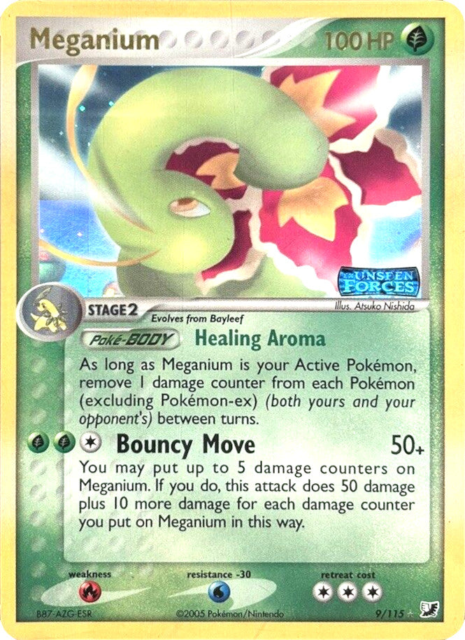 Meganium (9/115) (Stamped) [EX: Unseen Forces] | Enigma On Main