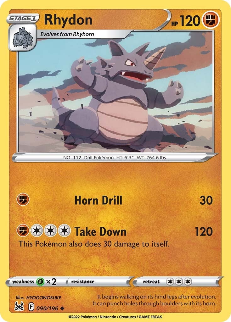 Rhydon (090/196) [Sword & Shield: Lost Origin] | Enigma On Main
