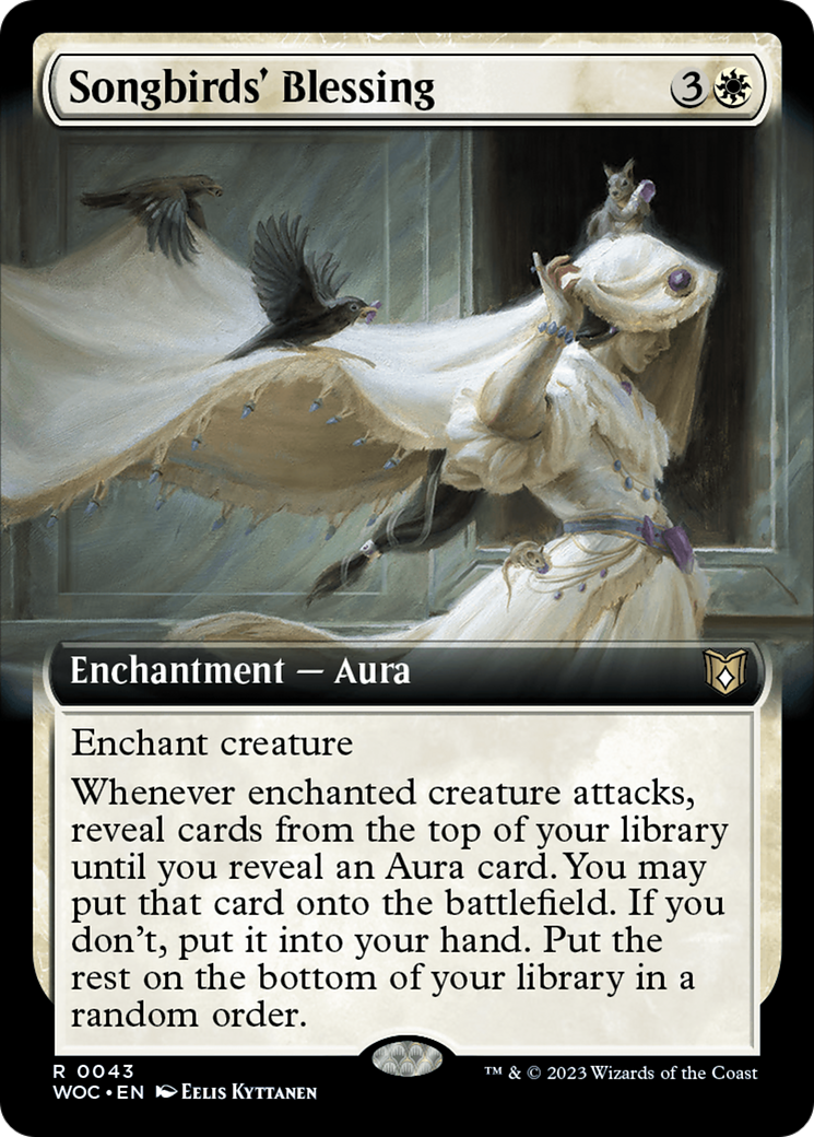 Songbirds' Blessing (Extended Art) [Wilds of Eldraine Commander] | Enigma On Main