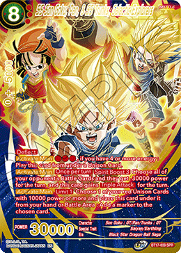 SS Son Goku, Pan, & SS Trunks, Galactic Explorers (SPR) (BT17-009) [Ultimate Squad] | Enigma On Main