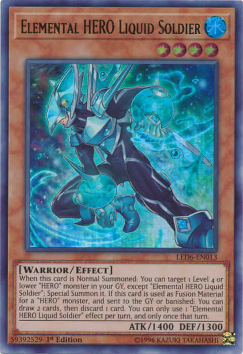 Elemental Hero Liquid Soldier [LED6-EN013] Ultra Rare | Enigma On Main