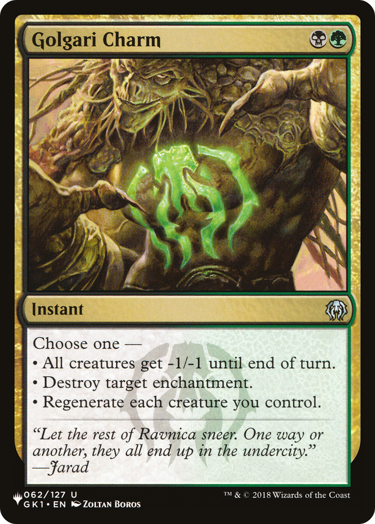 Golgari Charm [The List] | Enigma On Main