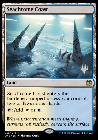 Seachrome Coast (Promo Pack) [Phyrexia: All Will Be One Promos] | Enigma On Main