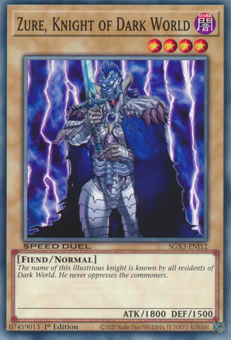 Zure, Knight of Dark World [SGX3-ENI12] Common | Enigma On Main